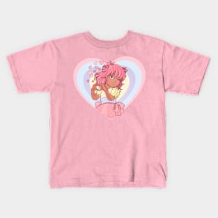 Kawaii Girl Heart Japanese Kids T-Shirt